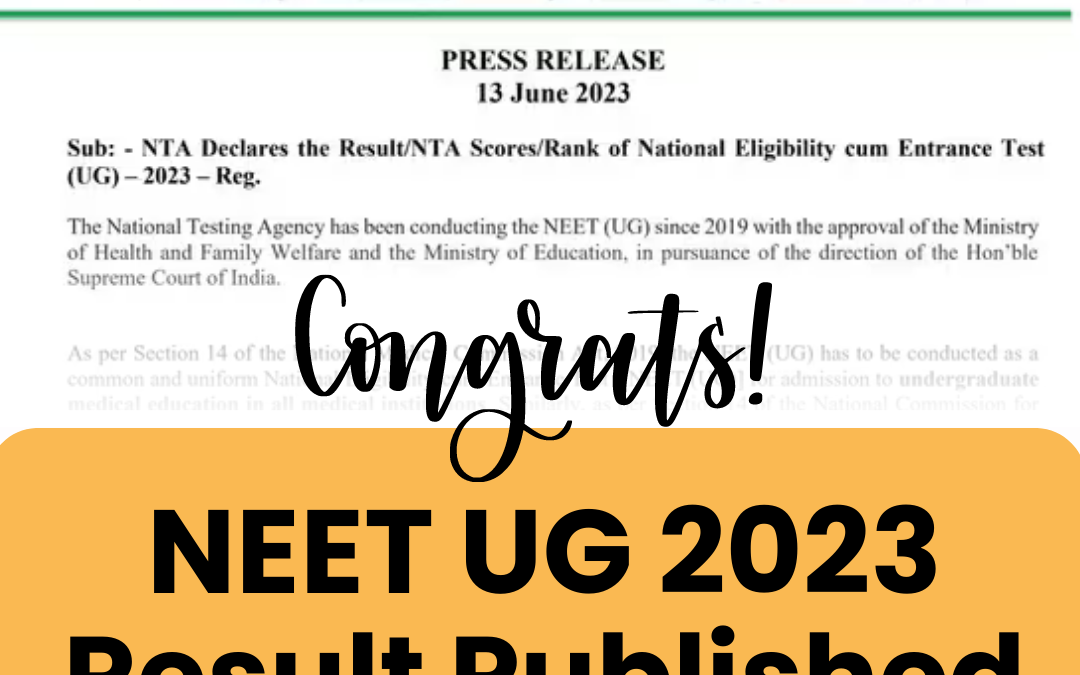 NEET UG Press Release 2023
